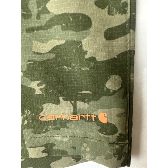 Carhartt Boys Rugged Flex Camo Work Lightweight Shorts New Size XLarge XL 18/20 - Picture 5 of 9